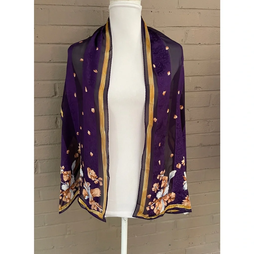 Anne Klein vintage silk scarf